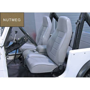 Fat Bob's Garage, Rugged Ridge, Part #13402.07, Jeep CJ/Wrangler Factory Style Front Seat, Nutmeg 1976-2002 MAIN