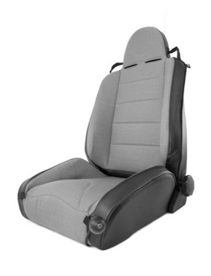 Fat Bob's Garage, Rugged Ridge, Part #13416.09, Jeep TJ/LJ Wrangler XHD Off Road Front Seat, Black Gray 1997-2006 MAIN