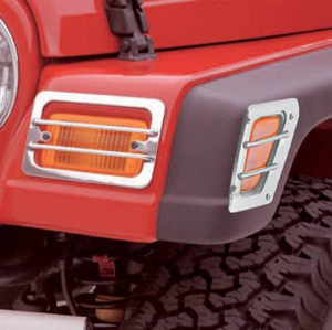 Fat Bob's Garage, Rugged Ridge, Part #11142.02, Jeep TJ/LJ Wrangler Euro Guard Set, Stainless Steel 1997-2006 MAIN