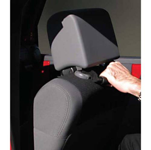 Fat Bob's Garage, Rugged Ridge, Part #13305.10, Jeep JK Wrangler Front Headrest Grab Handles, Black 2007-2016 MAIN