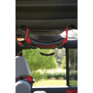 Fat Bob's Garage, Rugged Ridge, Part #13305.15, Jeep JK Wrangler Ultimate Rear Side Grab Handles, Red 2007-2016 MAIN