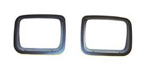 Fat Bob's Garage, Rugged Ridge, Part #12419.24, Jeep YJ Wrangler Headlight Bezels, Black 1987-1995 MAIN