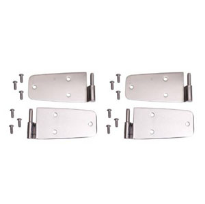 Fat Bob's Garage, Rugged Ridge, Part #11113.01, Jeep CJ/Wrangler Door Hinge Kit, Stainless Steel 1976-1993 MAIN