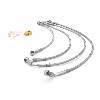 Fat Bob's Garage, Rugged Ridge, Part #16734.10, Brake Hose Kit Braided Stainless Steel 07-16 Jeep JK Wrangler THUMBNAIL