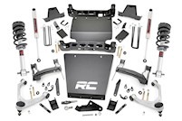 Rough Country 7" Steel LCA Lift Forged UCA Bracket M1 Strut Chevy/GMC 1500 16-18 MAIN