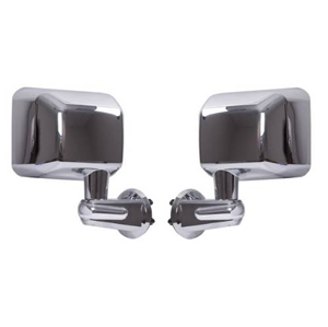 Fat Bob's Garage, Rugged Ridge, Part #11010.11, Jeep JK Wrangler Door Mirror Kit Chrome 2007-2016 MAIN