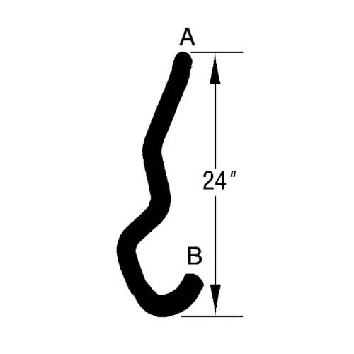 Fat Bob's Garage, OMIX-ADA Part #17114.80, Lower Radiator Hose 3.0L W/A670 93-95 Dodge Caravan MAIN