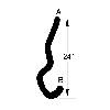 Fat Bob's Garage, OMIX-ADA Part #17114.80, Lower Radiator Hose 3.0L W/A670 93-95 Dodge Caravan THUMBNAIL