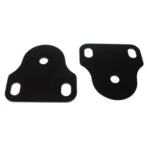 Fat Bob's Garage, Rugged Ridge, Part #11208.01, Jeep CJ/Wrangler Windshield Bracket Set, Black 1976-1995 MAIN