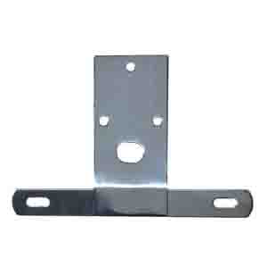 Fat Bob's Garage, Rugged Ridge, Part #11136.01, Jeep CJ License Plate Bracket, Stainless Steel 1976-1986 MAIN