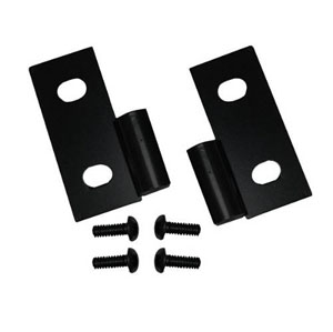 Fat Bob's Garage, Rugged Ridge, Part #11202.03, Jeep CJ/Wrangler Lower Door Hinge Brackets, Black 1976-2006 MAIN