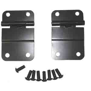 Fat Bob's Garage, Rugged Ridge, Part #11207.01, Jeep CJ Lower Tailgate Hinge Set Black 1976-1986 MAIN