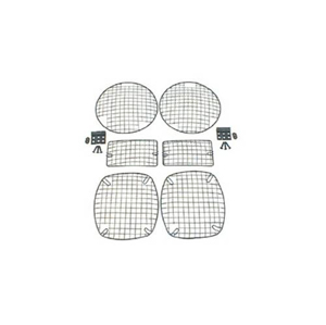 Fat Bob's Garage, Rugged Ridge, Part #11236.01, Jeep TJ Wrangler Stone Guard Set, Black 1997-2006 MAIN