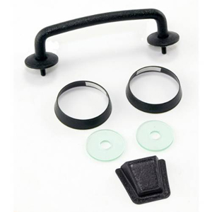 Fat Bob's Garage, Rugged Ridge, Part #11201.05, Jeep JK Wrangler Windshield Tie Down Kit, Textured Black 2007-2012 MAIN