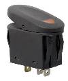 Fat Bob's Garage, Rugged Ridge, Part #17235.01, Rocker Switch, Two Position, Black W/Amber Indicator Light THUMBNAIL