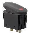 Fat Bob's Garage, Rugged Ridge, Part #17235.02, Rocker Switch, Two Position, Black W/Red Indicator Light THUMBNAIL