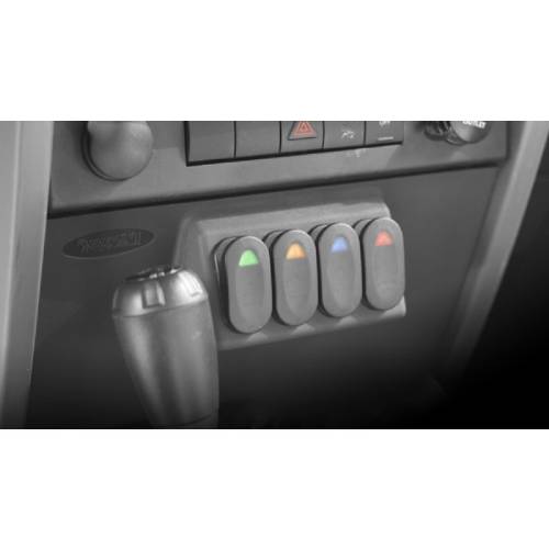 Fat Bob's Garage, Rugged Ridge, Part #17235.85, Lower Switch Panel Kit 07-10 Jeep JK Wrangler MAIN