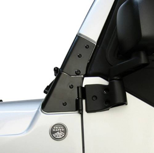 Fat Bob's Garage, Rugged Ridge, Part #11209.02, Jeep TJ/LJ Wrangler Windshield Hinges, Black 1997-2006 MAIN