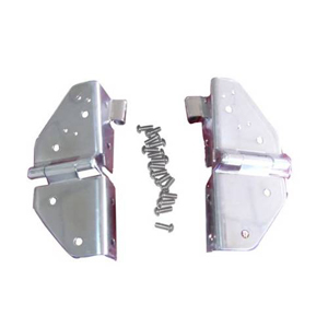 Fat Bob's Garage, Rugged Ridge, Part #11112.01, Jeep CJ/Wrangler Windshield Hinges, Stainless Steel 1976-1995 MAIN