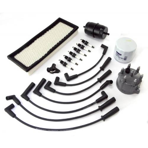 Fat Bob's Garage, OMIX-ADA Part #17256.03, Ignition Tune Up Kit 4.0L 1994-1995 Jeep YJ Wrangler MAIN