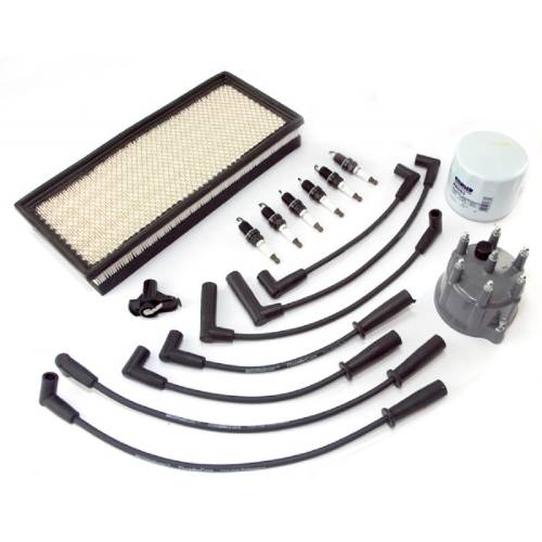 Fat Bob's Garage, OMIX-ADA Part #17256.04, Ignition Tune Up Kit 4.0L 1997-1998 Jeep TJ Wrangler MAIN