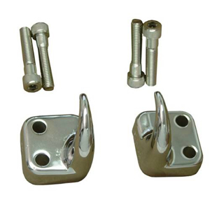 Fat Bob's Garage, Rugged Ridge, Part #11303.01, Tow Hook, Front Pair, Chrome MAIN