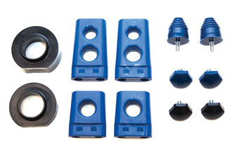 Fat Bob's Garage, BDS Part #174201, Jeep TJ 1 3/4" Coil Spring Spacers (pair) BLACK MAIN