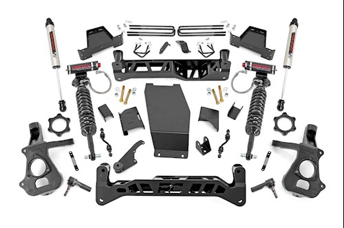 Rough Country 7in GM Suspension Lift Kit Vertex/V2 14-18 1500 4WD Alum/Stam STL LARGE