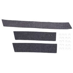 Fat Bob's Garage, OMIX-ADA Part #12021.86, Radiator & Air Deflector Felt & Stapler Kit, 3 Felts (1 Top & 2 Sides) MAIN