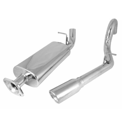 Fat Bob's Garage, Rugged Ridge, Part #17606.72, Cat Back Exhaust Kit, Stainless Steel, Single RH Outlet MAIN