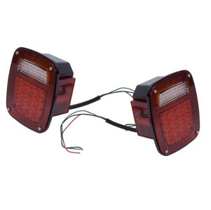 Fat Bob's Garage, Rugged Ridge, Part #12403.85, LED Tail Light Set, Pair MAIN