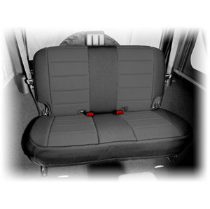 Fat Bob's Garage, Rugged Ridge, Part #13265.01, Jeep Wrangler 2 Door Neoprene Rear Seat Cover, Black 2007-2016 MAIN
