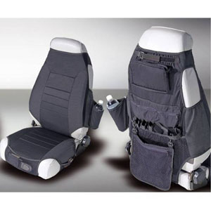 Fat Bob's Garage, Rugged Ridge, Part #13235.01, Jeep CJ/Wrangler Fabric Seat Protectors, Black 1976-2006 MAIN