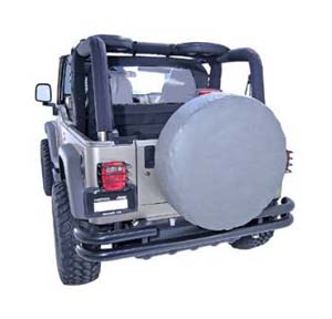 Fat Bob's Garage, Rugged Ridge, Part #12802.09, Tire Cover, 30-32" Tire Diameter, Gray MAIN