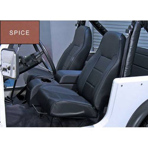 Fat Bob's Garage, Rugged Ridge, Part #13401.37, Jeep CJ/Wrangler Standard Replacement High Back Seat, Spice 1976-2002 MAIN