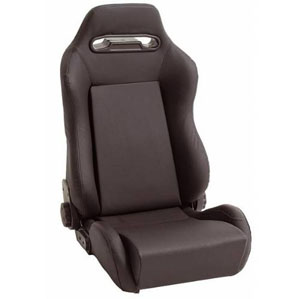 Fat Bob's Garage, Rugged Ridge, Part #13405.15, Jeep CJ/Wrangler Super Sport Front Seat, Black Denim 1976-2002 MAIN