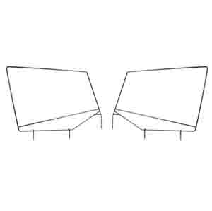 Fat Bob's Garage, Rugged Ridge, Part #13701.80, Jeep YJ Wrangler Upper Door Skin Frames 1987-1995 MAIN