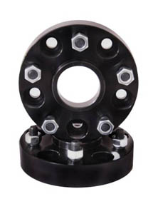 Fat Bob's Garage, Rugged Ridge, Part #15201.09, Wheel Spacer Pair, Black, 5 On 5.5 Bolt Pattern, 1.5" Thick MAIN