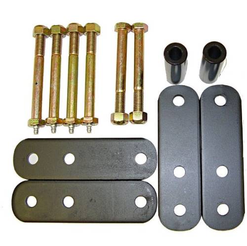 Fat Bob's Garage, Rugged Ridge, Part #18265.14, Jeep YJ Wrangler Heavy Duty Front Leaf Spring Shackles 1" Lift 1987-1995 MAIN