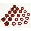 Fat Bob's Garage, Rugged Ridge, Part #18351.03, Body Mount Kit, Red, 80-86 CJ7, 22 Pieces THUMBNAIL