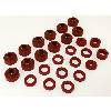 Fat Bob's Garage, Rugged Ridge, Part #18351.04, Body Mount Kit, Red, 81-86 CJ8, 26 Pieces THUMBNAIL
