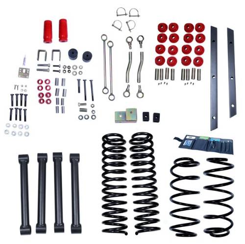Fat Bob's Garage, Rugged Ridge, Part #18401.40, Jeep TJ Wrangler 4" Lift Kit Without Shocks 1997-2002 MAIN