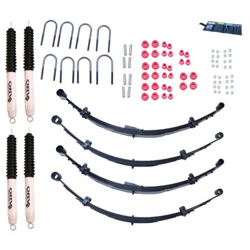Fat Bob's Garage, Rugged Ridge, Part #18415.15, Jeep CJ 4" Lift Kit With Shocks 1976-1986 MAIN