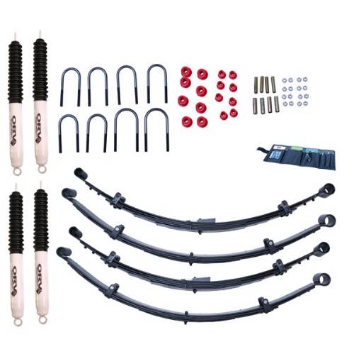 Fat Bob's Garage, Rugged Ridge, Part #18415.20, Jeep YJ Wrangler 2.5" Lift Kit With Shocks 1987-1995 MAIN