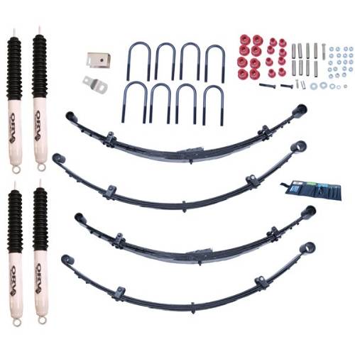 Fat Bob's Garage, Rugged Ridge, Part #18415.25, Jeep YJ Wrangler 4" Lift Kit With Shocks 1987-1995 MAIN