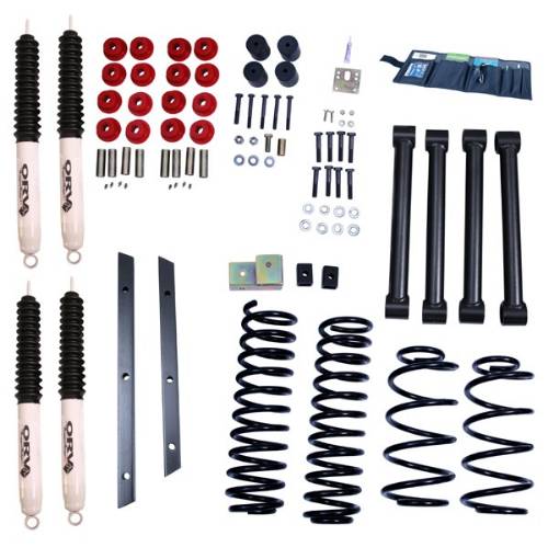 Fat Bob's Garage, Rugged Ridge, Part #18415.30, Jeep TJ Wrangler 2" Lift Kit With Shocks 1997-2002 MAIN