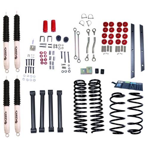 Fat Bob's Garage, Rugged Ridge, Part #18415.40, Jeep TJ Wrangler 4" Lift Kit With Shocks 1997-2002 MAIN