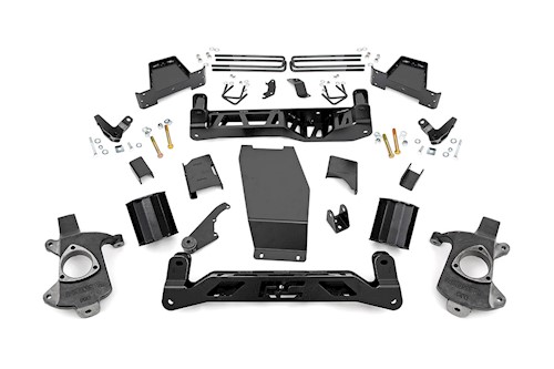 Rough Country 6in GMC Lift Kit 14-18 1500 Denali PU 4WD w/MagneRide|Cast Steel LARGE