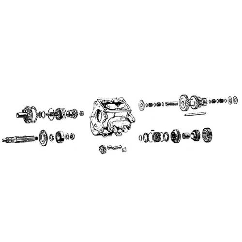 Fat Bob's Garage, OMIX-ADA Part #18802.01, Rebuild Kit T90 3 Speed MAIN