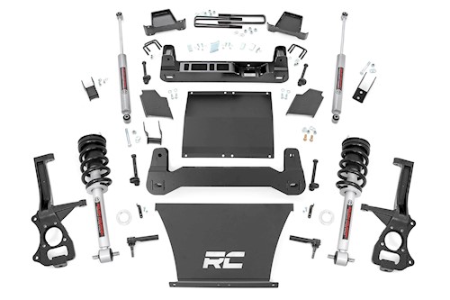 Rough Country 4in GM Lift Kit|Lifted Struts 19-20 1500 Trailboss/AT4 PU 4WD LARGE